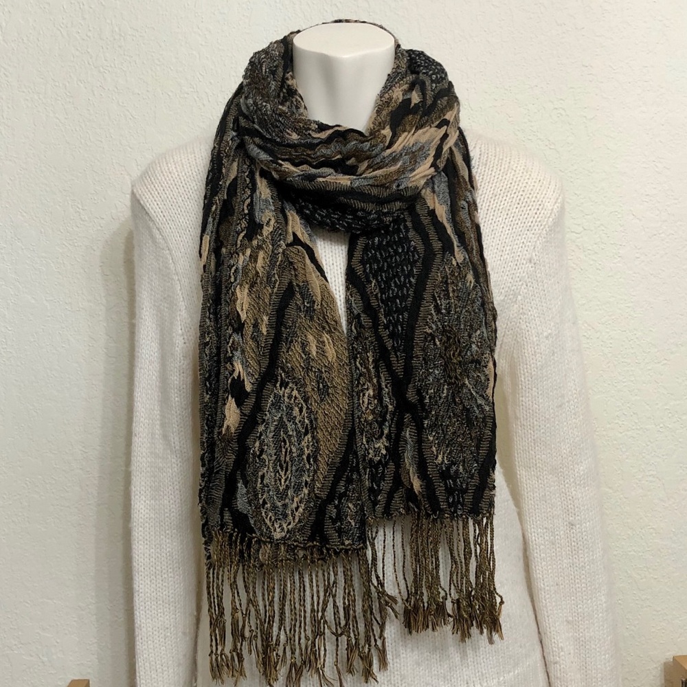 NWOT casual silk blend scarf